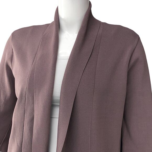 Donna Karan New York Womens Size L Open Front Cardigan Rib Knit - Picture 2 of 16